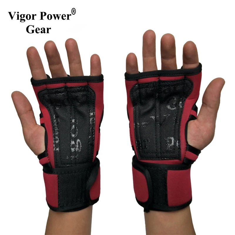 

Vigor Power Gear wholesale weightlifting gloves with fitness for exercise training, Red ,grey,yellow,black