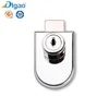 408 Zinc Alloy Furniture Showcase Single Swing Cabinet Glass Door Lock