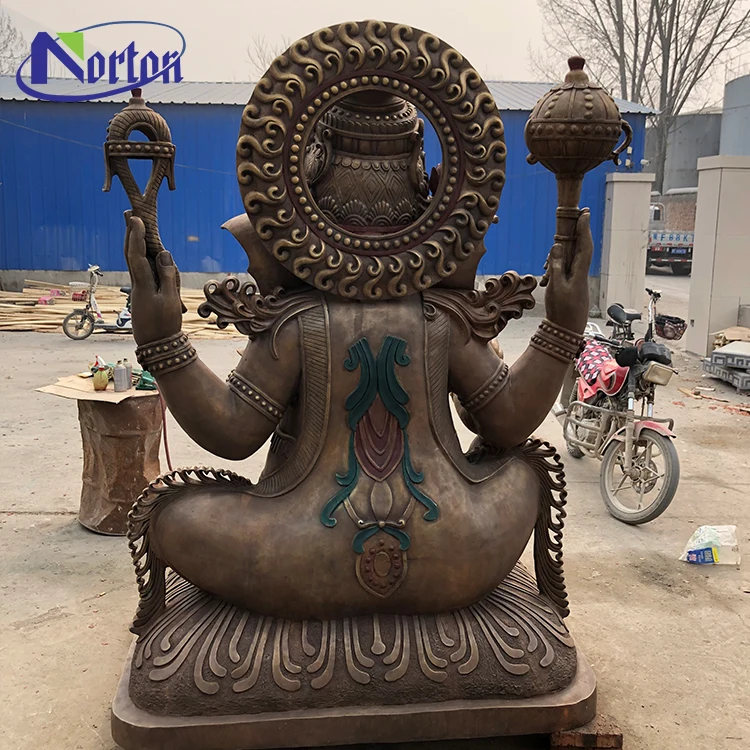 Factory Direct Sale Large Antique Bronze Religion Sculpture India God