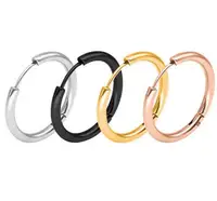 

Fashion Custom new stainless steel plating different colorful hoop earrings