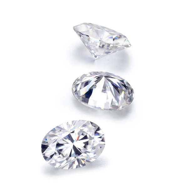 

Test Positive EF Color Oval Cut White Synthetic Moissanite Gemstone For Jewelry