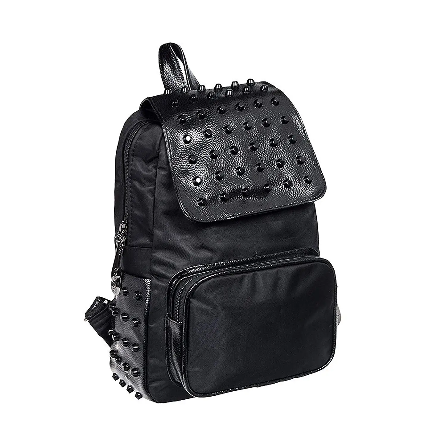 black studded rucksack