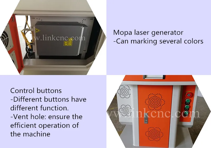 Highest supplier 20W 30w 50W Desktop fiber laser marking machine