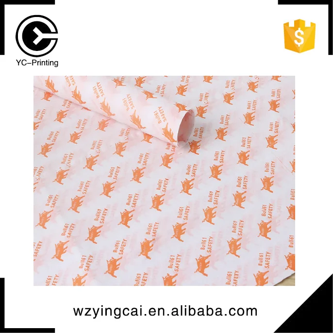 
Custom brands names color printed tissue wrapping paper with logo printing 