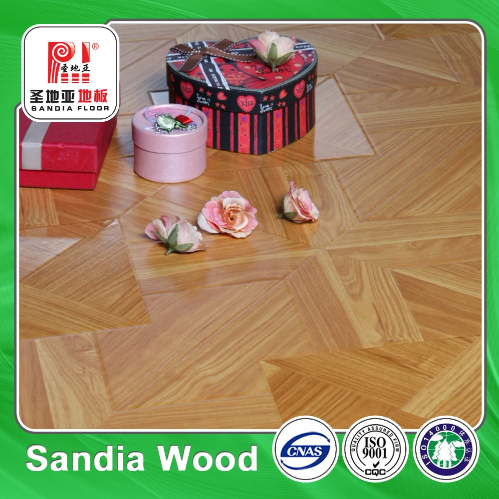 12mm Hdf Art Parquet Laminate Flooring/top Sale Wood Look Interlocking
