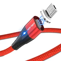 

USLION New Arrival 5V 3A Magnetic Cable 1M Data Transfer Cable Micro USB Charge Cable