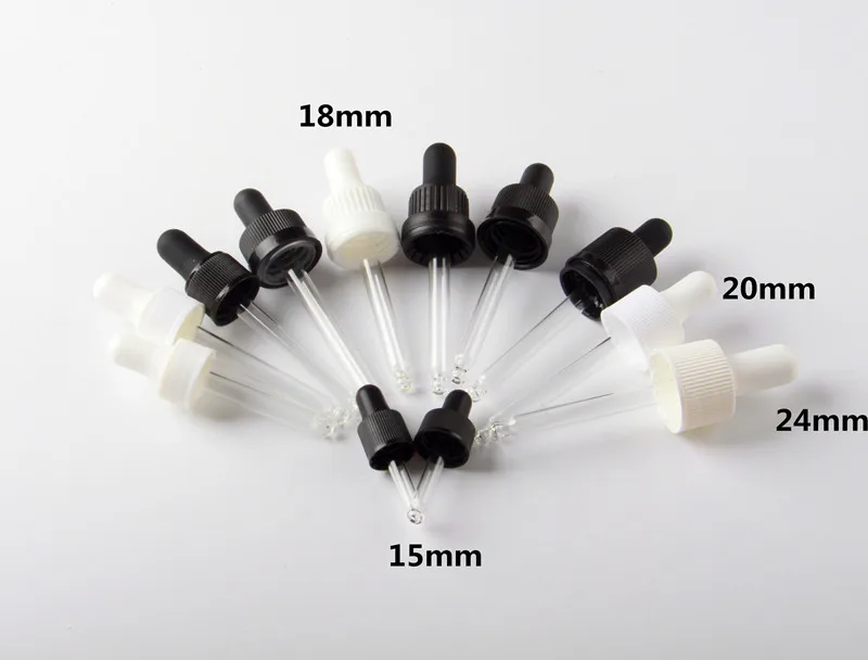 Aluminum Metal Glass Dropper Pipette Dropper Cap For Cosmetic Bottle