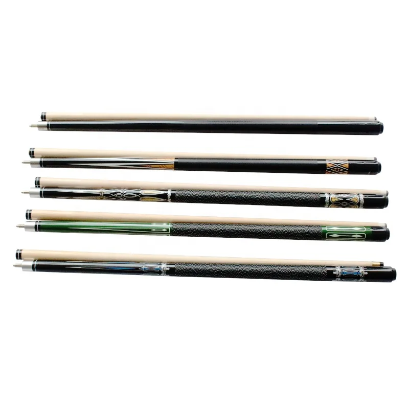 Maple shaft two-piece billiard pool cue sticks 21oz