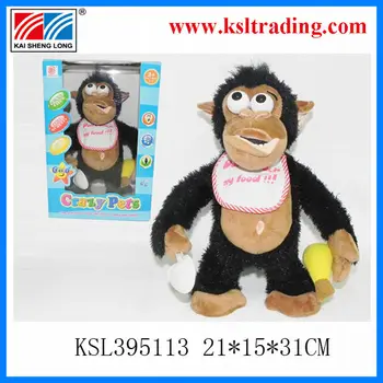 crying monkey with banana toy