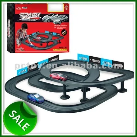 plastic race car track