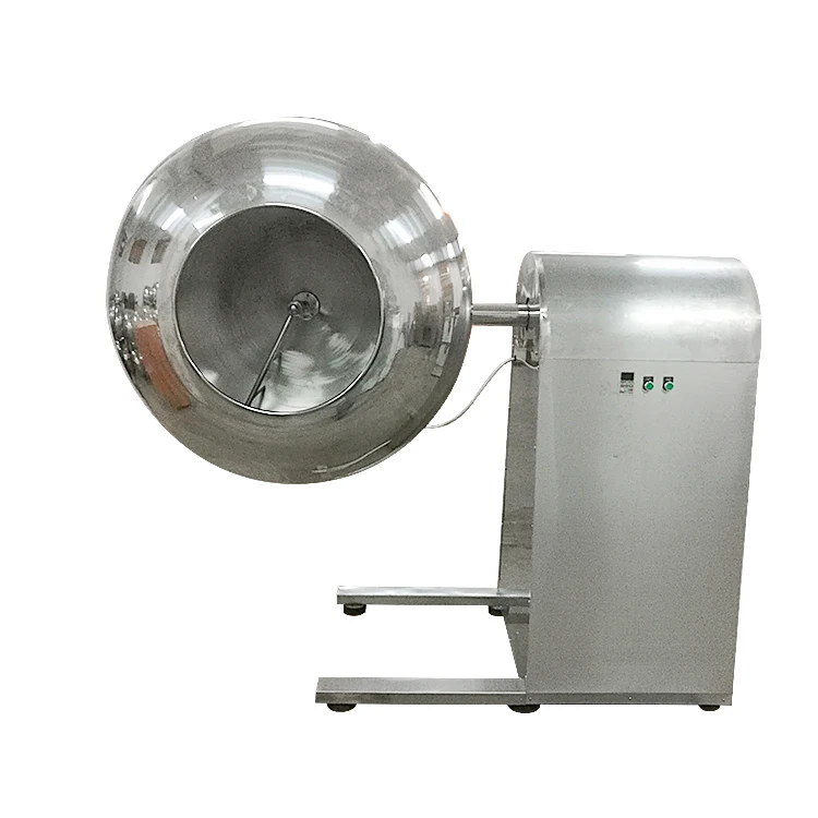 
Stainless Steel Automatic Pill Almond Nuts Sugar Popcorn Candy Coating Pan Small Peanut Chocolate Coating Machine Price 
