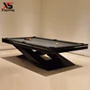 High grade quality special leg design solid wood and slate billiard pool table