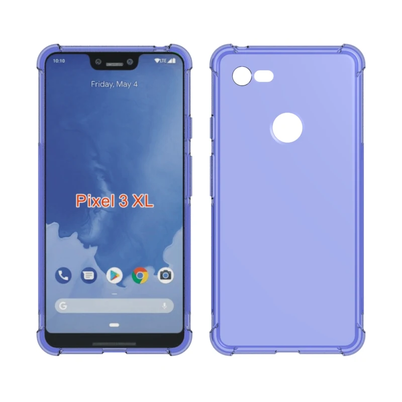 Transparent Shockproof soft Tpu cover case For Google Pixel 3 XL