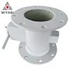 DN250 4.5mm thickness electric actuator double flange butterfly valve wholesale