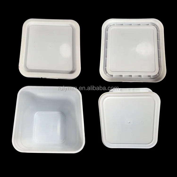 Food Grade 10l Clear Square Plastic Bucket For With Lid Buy Clear