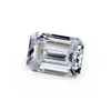 Moissanite price low to sell clear VVS1color DEFGHIJ best quality small size emerald cut moissanite rare gem
