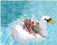 

Factory wholesale inflatable swan swimming pool float summer holiday water toys