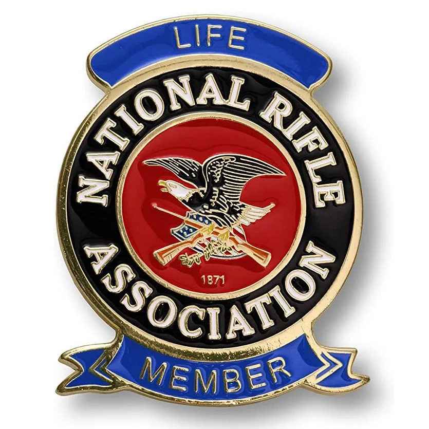 Life member. Эмблема NRA. NRA.