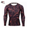 Custom design your own sublimated printed rash guard compression shirt