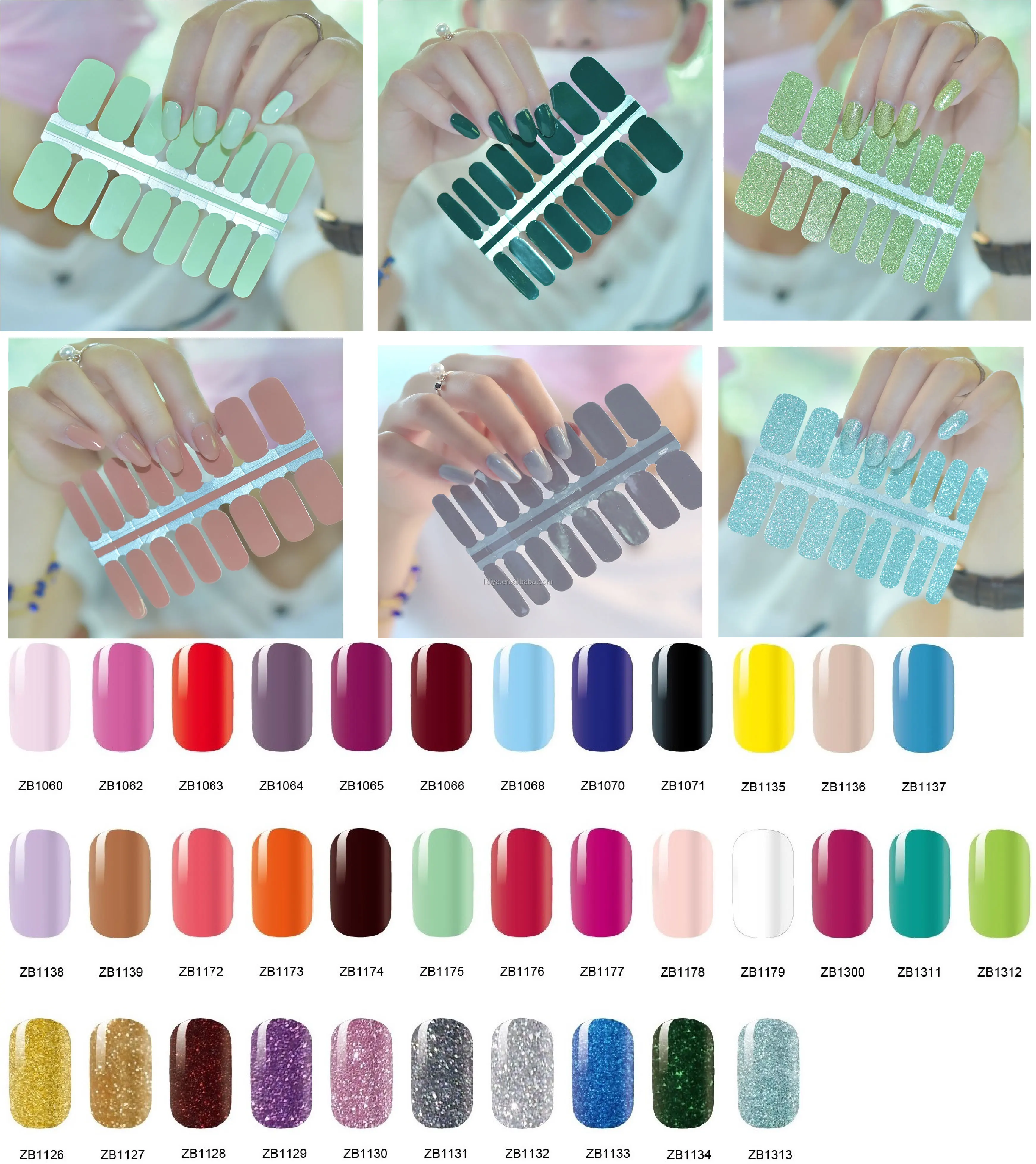 metalic nail sticker