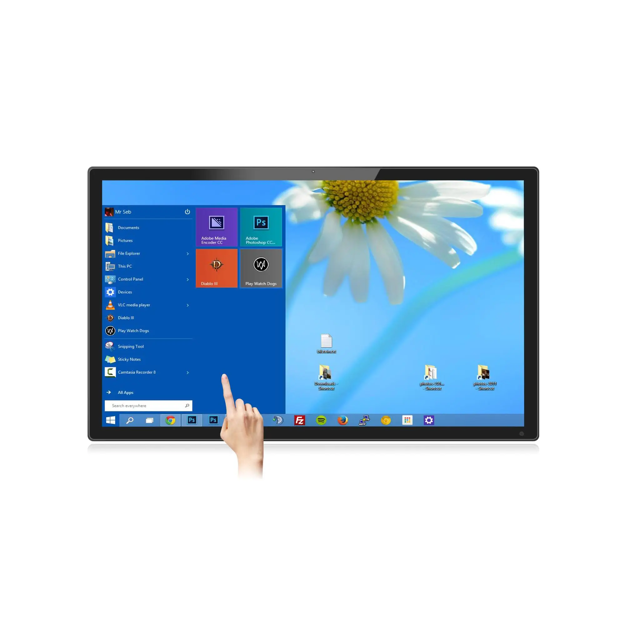 Large Size 32 Inch Full Hd Ips Big Widescreen Touch Monitor Android