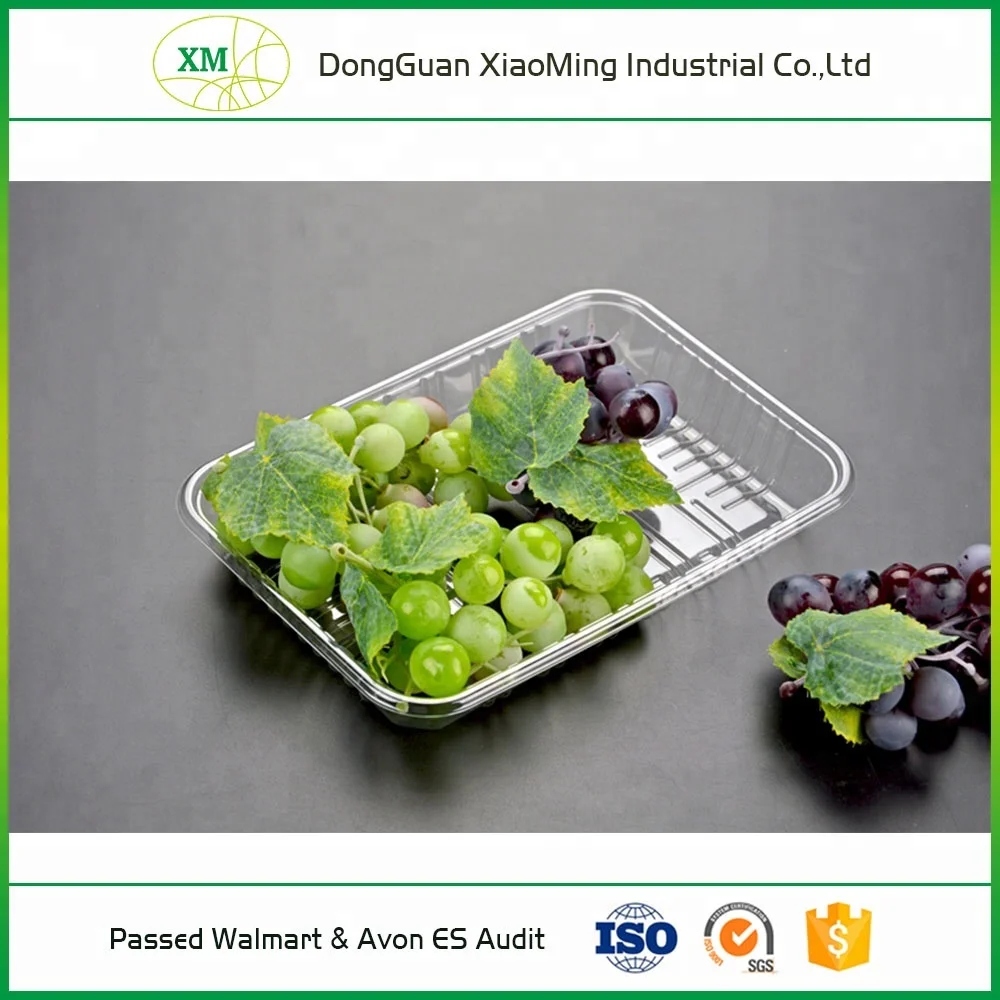 
Wholesale biodegradable pvc pet disposable transparent plastic fruit blister packaging tray 