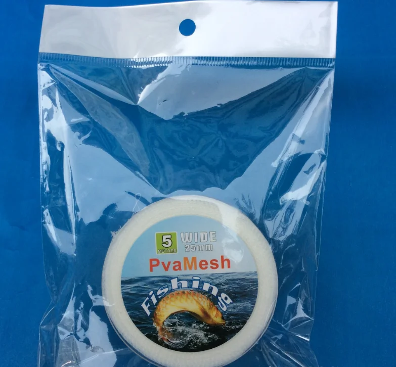 5M PVA 25mm Mesh Refill Karpfenangeln Strumpf Boilie Rig Köder Wrap Taschen BC