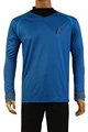 HIGH QUALITY Star Trek Into Darkness Captain Kirk Shirt Uniform Cosplay Costume Blue Version Size XS