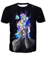 

Dropship Sublimate 3D Glow In The Dark Custom T Shirts, Print On Demand Dropship No Minimum Order T-Shirt Men Custom/