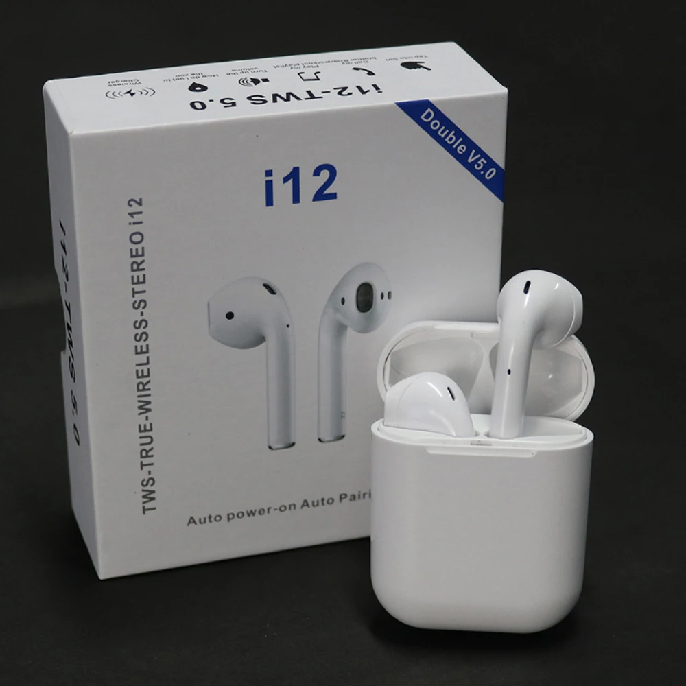 2020 I12 Tws 2019 Hot Earphone Hands Free Touch Control I12 Earbuds ...