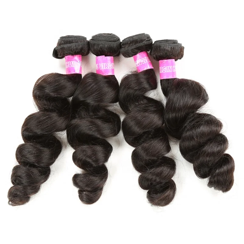 

100% Unprocessed Peruvian Human Hair Loose Wave for Black Women, N/a