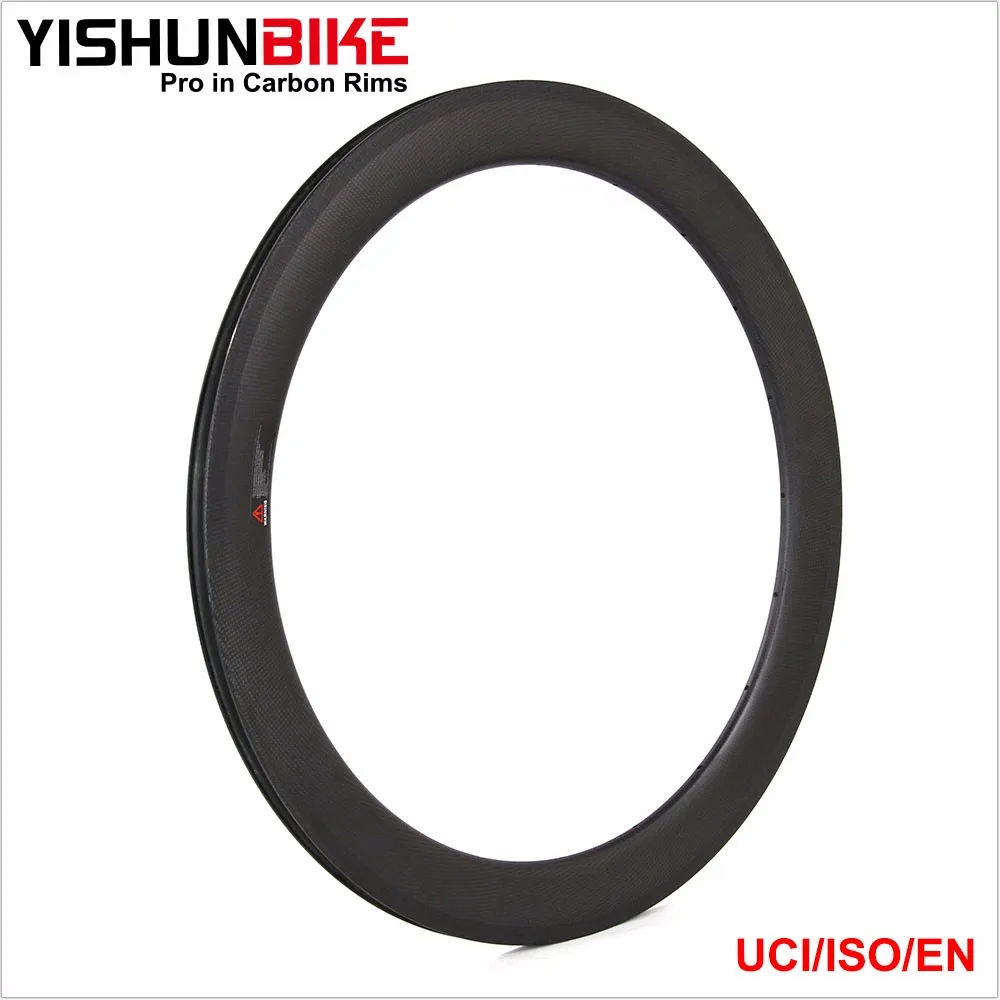 2017 Yishun Bike 700c Road Carbon Wheels 55mm Clincher Rim Oem Bicycle