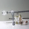 KYOK windows acrylic curtain rod 28-48 set , popular for amazon market color box package adjust curtain rod manufacturer