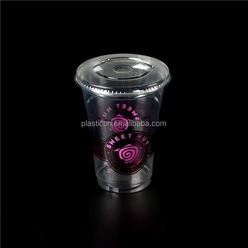 14oz Printed Disposable Plastic Cups With Logo/custom Disposable Cups