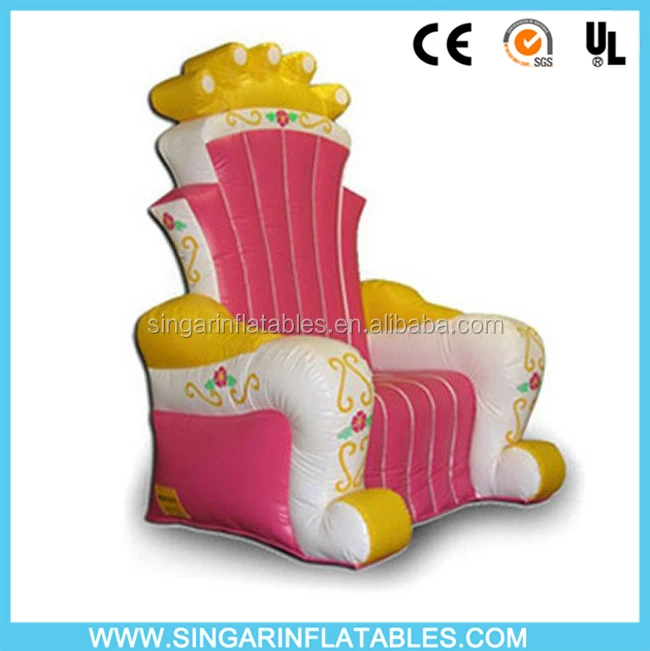 Pink Inflatable Throne Chair Pink Inflatable Throne Chair