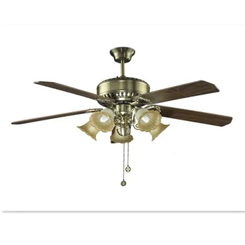 Vintage Style Brass Blader Hotel Decoration Ceiling Fan With Light Buy Ceiling Fan With Light National Ceiling Fan Air Conditioning Ceiling Fan