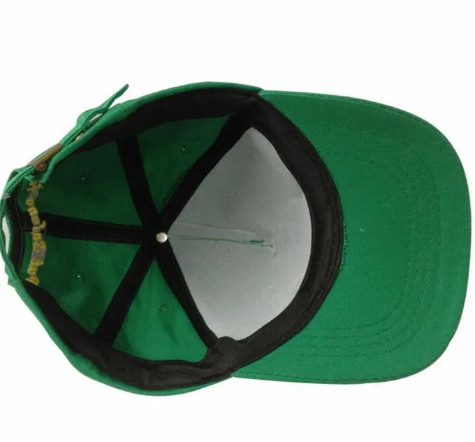 Green Baseball Caps 5 Panel Promotional Caps With Custom Logo - Buy ...