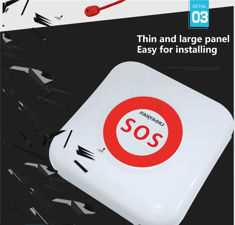 Wireless Hospital Caregiver Pager Emergency Nurse Call Cord.png