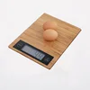 CEBest Selling 5kg/11lb High Precision Large Health Bamboo Platform Manual Kitchen Digital Weighing Scale
