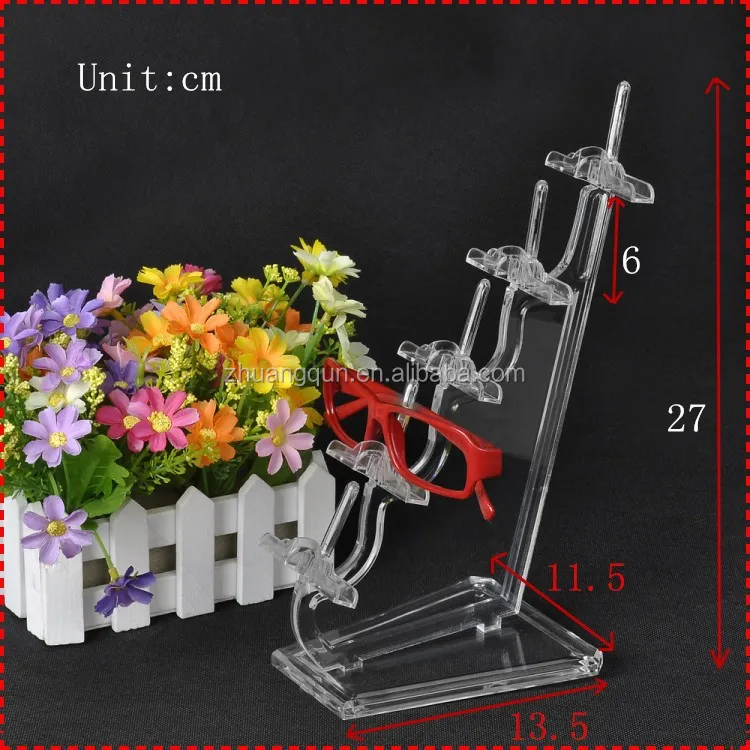 

Wholesale assembling clear 5-pair spectacles glasses display stand Organizer