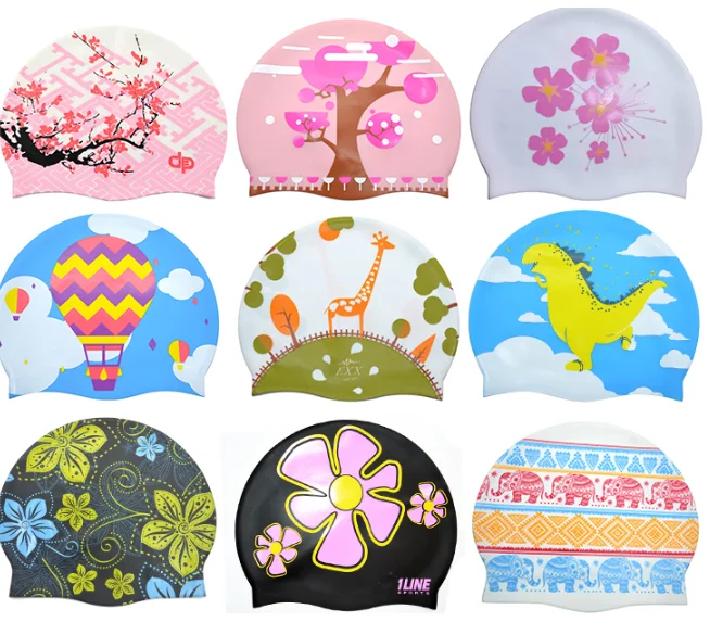 Custom Design Swim Caps No Minimum Logo Print Swim Cap Buy Custom