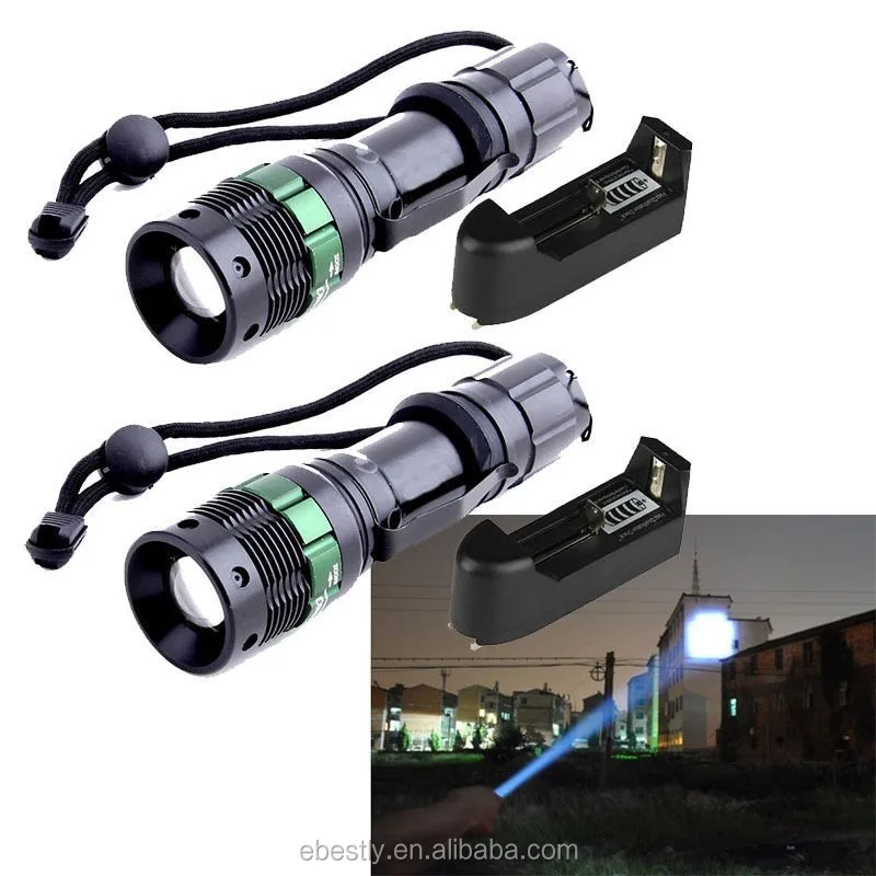 

HOT! 2000LM XM-L T6 LED Zoomable 18650 Flashlight Torch Focus Lamp Ultrafire zoom dimmer led flashlight