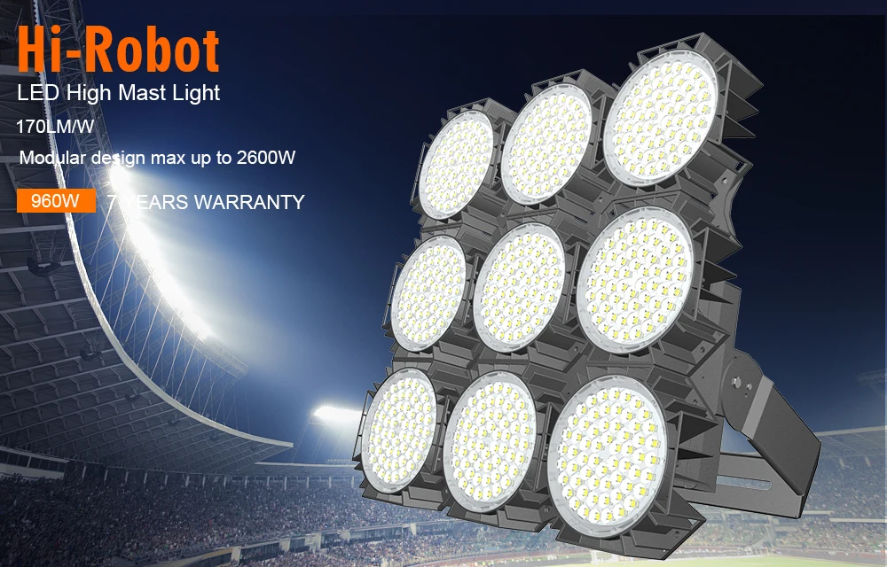 Outdoor Lighting Led Sports Lighting Luminaires Design 960w 1000w Flood