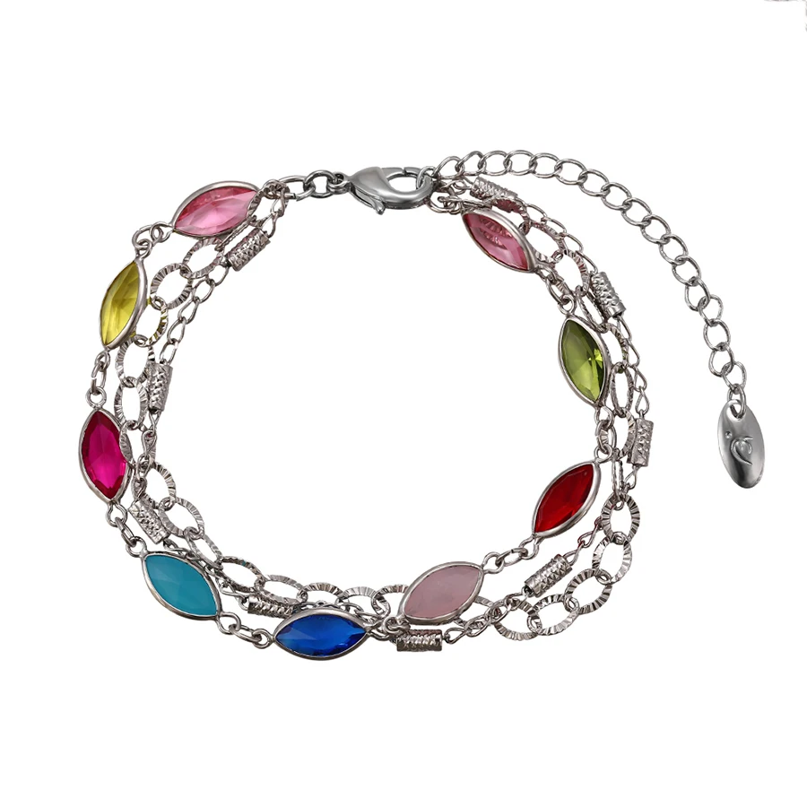 

74732 Xuping stone brighton friendship bracelet,friendship bracelets bulk,fashion accessories, Rhodium color