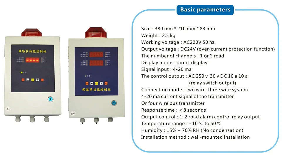 Fixed Natural Gas Leak Detector/lel /co Gas Detection Controller Gas