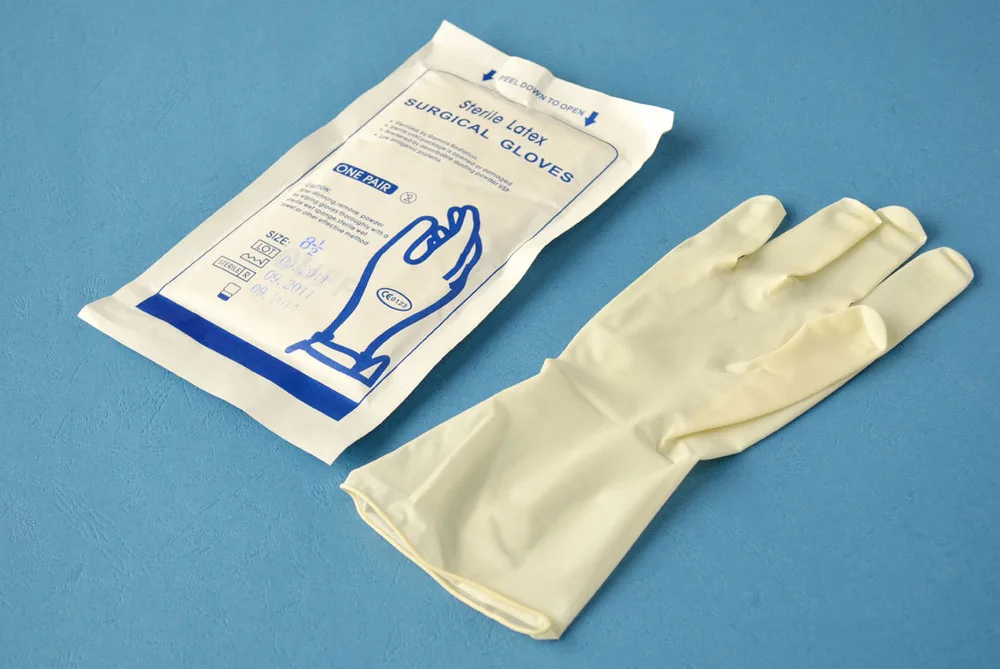 Disposable Sterile Latex Surgical Gloves Medical - Buy