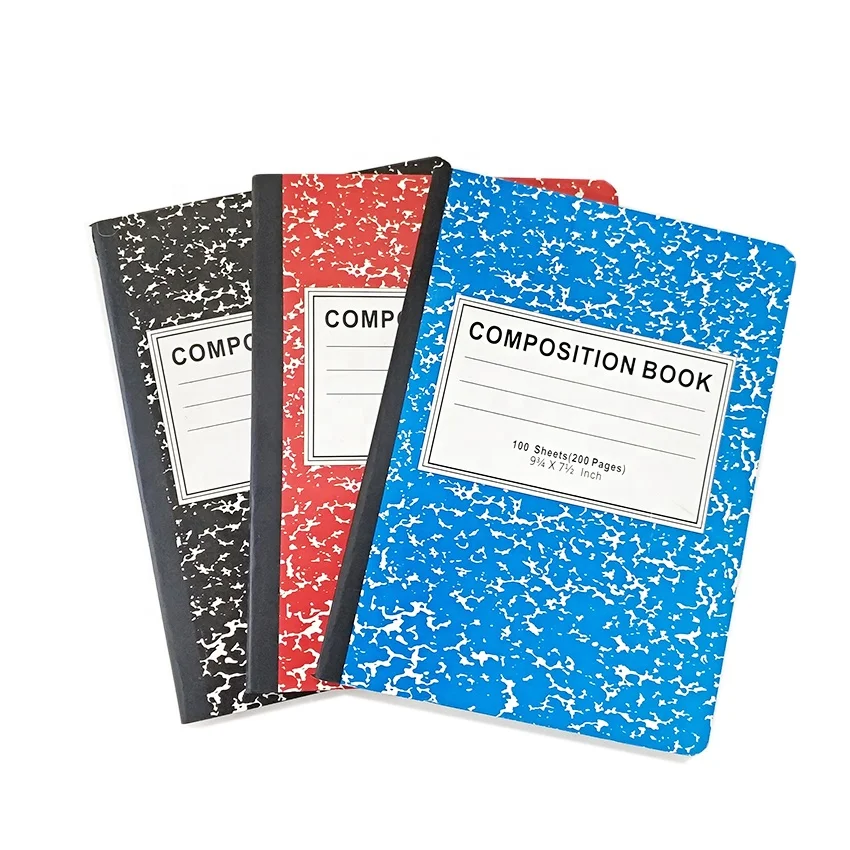 
72 / 100 sheets school notebook ordinary marble design composition books 