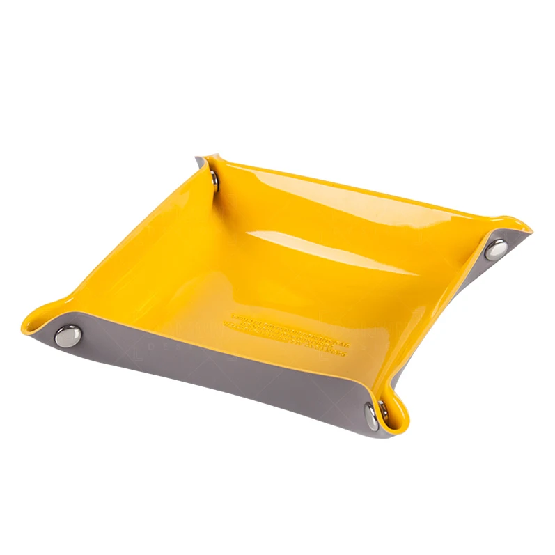 

Promotion gifts office custom serving leather dice tray