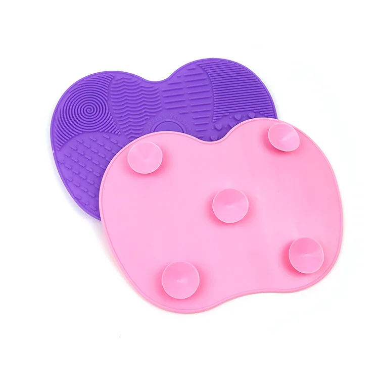 

Siwsh Beauty Women Beauty Tool Cosmetic Accessory Approved High Quality Fruit Shape Make Up Brush Cleaner Mat, Purple, dark purple, pink, green, black, rose red