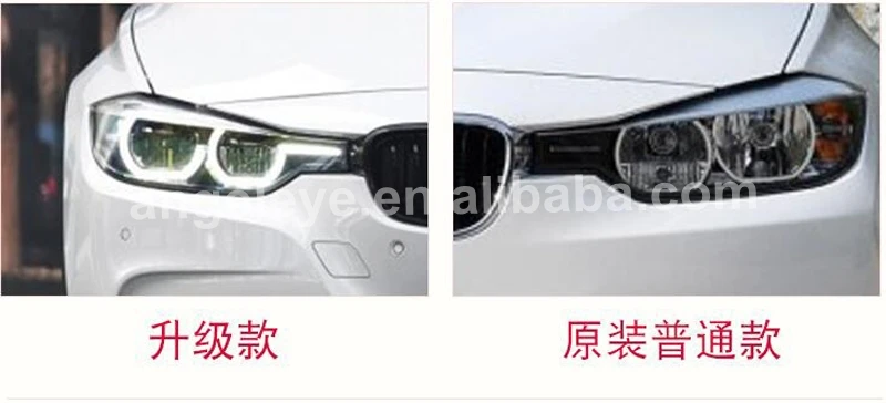 LED Angel Eyes Headlight For BMW F30 F35 318 320 325 328 330 335 2013-2015 Year CN